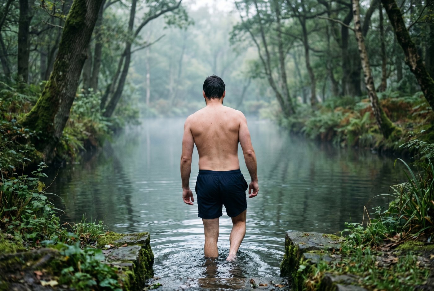 Cold-water exposure session